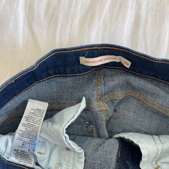 Levi's 724 High Rise Straight (sz 29) - Picture 8 of 9